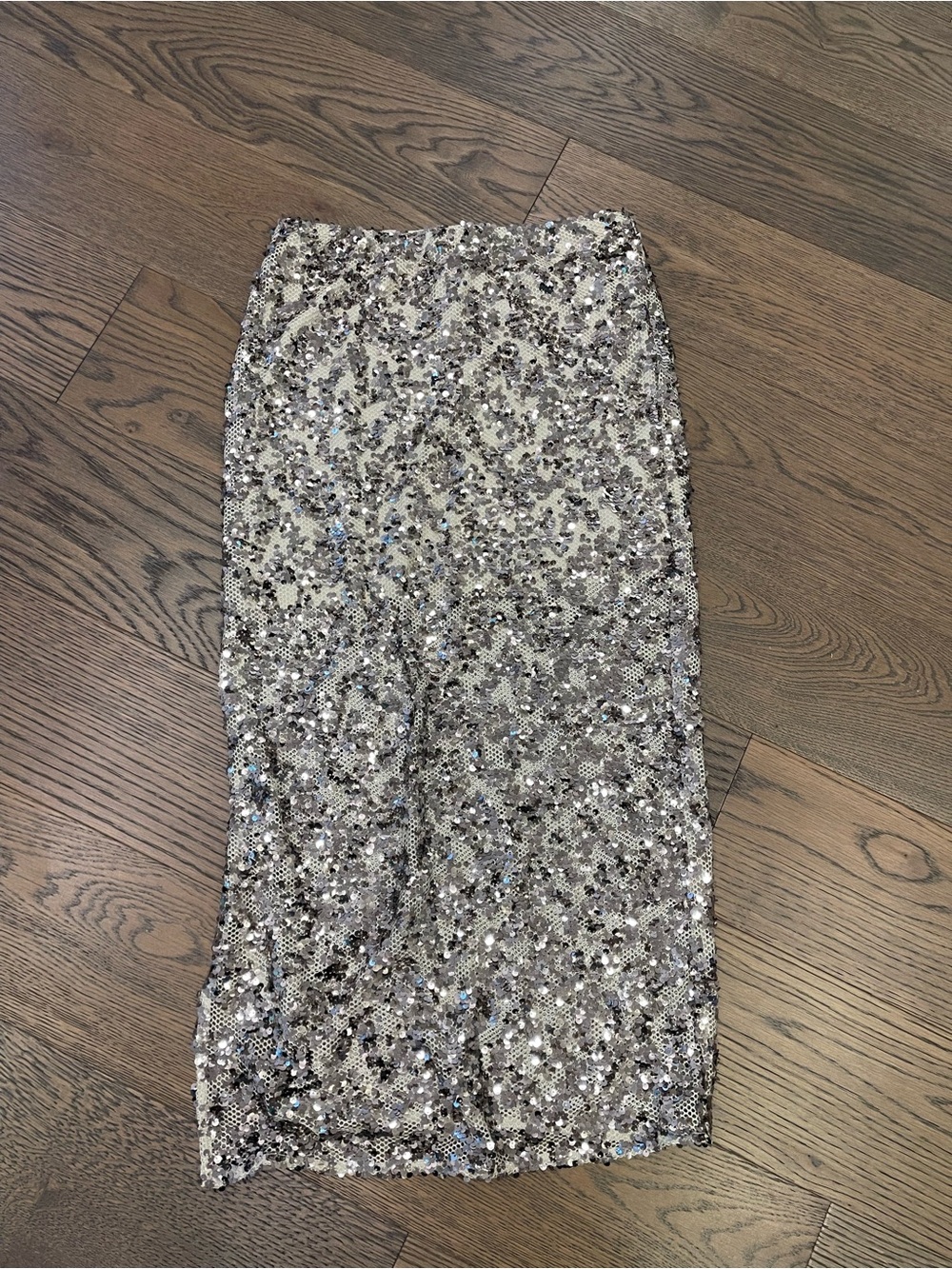 New H&M Sequin Midi Skirt S Small